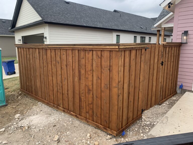 cedar board on board fence