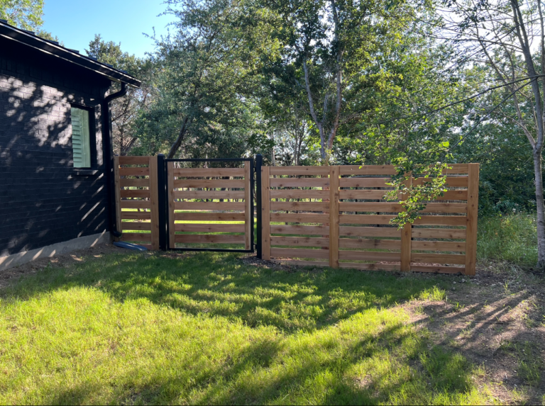 6' Horizontal Cedar Fence