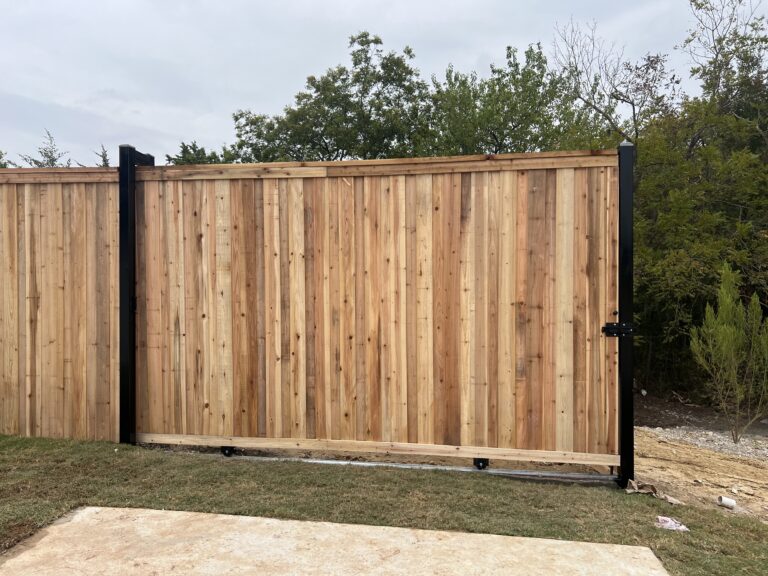 cedar 8' slide gate